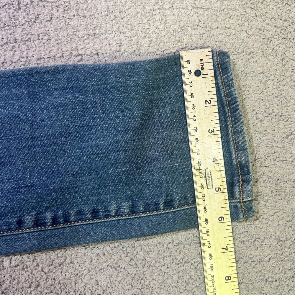 Abercrombie & Fitch Jeans Ultra Low Rise Slim Straight 00 Blue Y2K Vintage 2000s - Picture 9 of 9